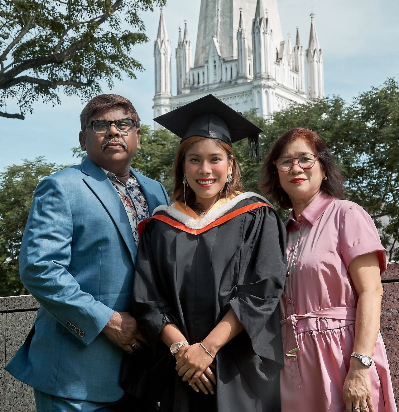 Angel at graduation