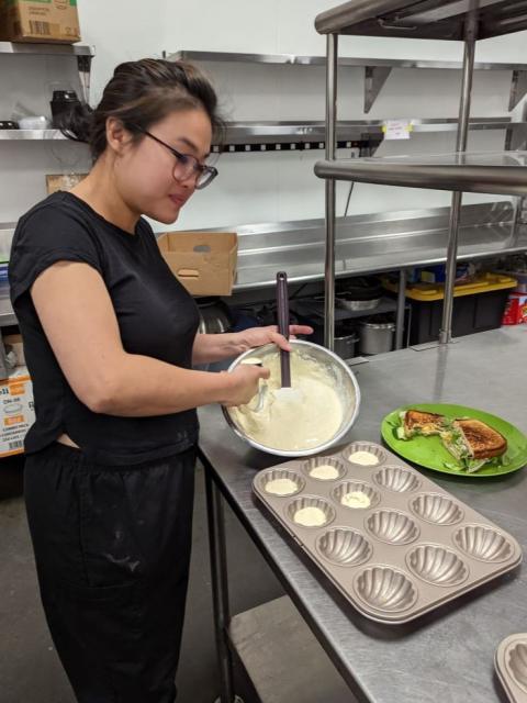 emily in kitchen